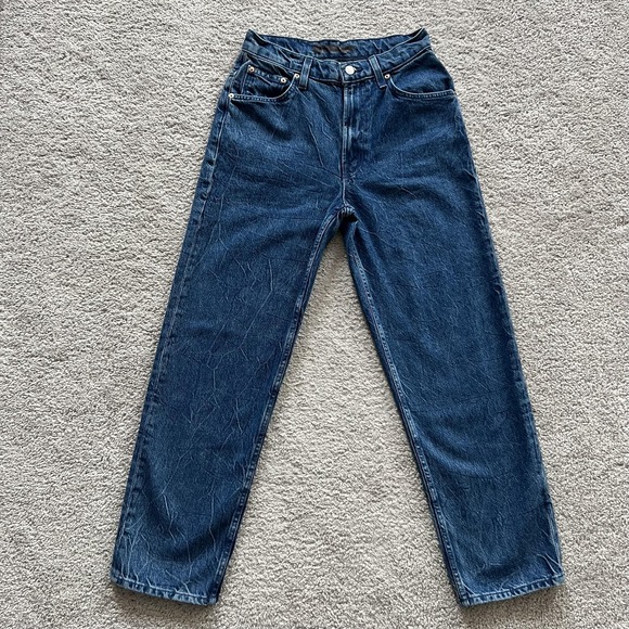 MOTHER Denim - Mother HW‎ Double Stack Ankle Snap Crackle Pop Jeans Womens 27 Blue High Rise
